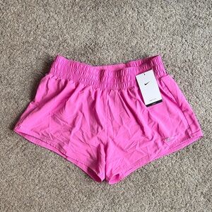 Nike Women's Pink Athletic Running Shorts Medium